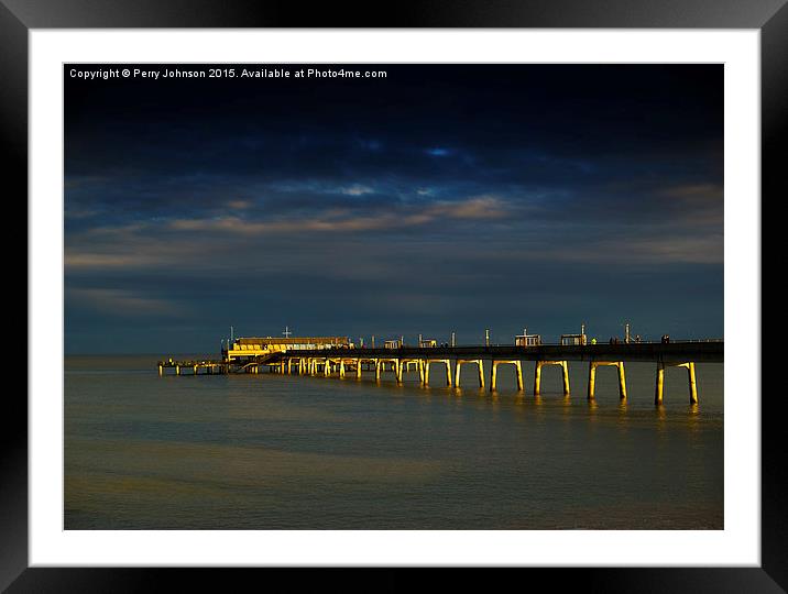  Deal Pier Framed Mounted Print by Perry Johnson