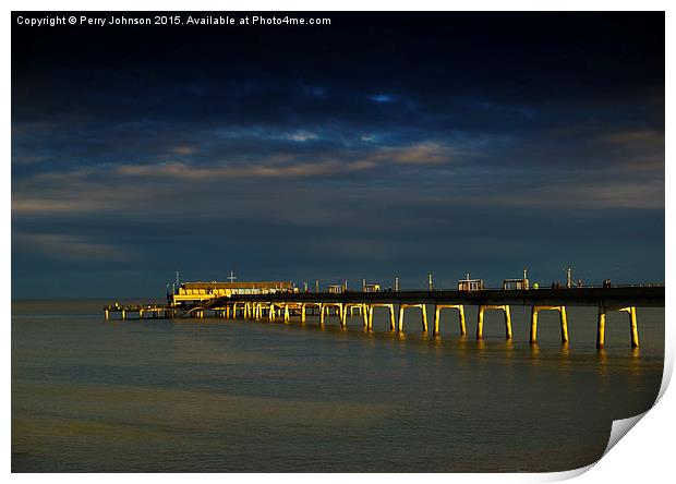  Deal Pier Print by Perry Johnson