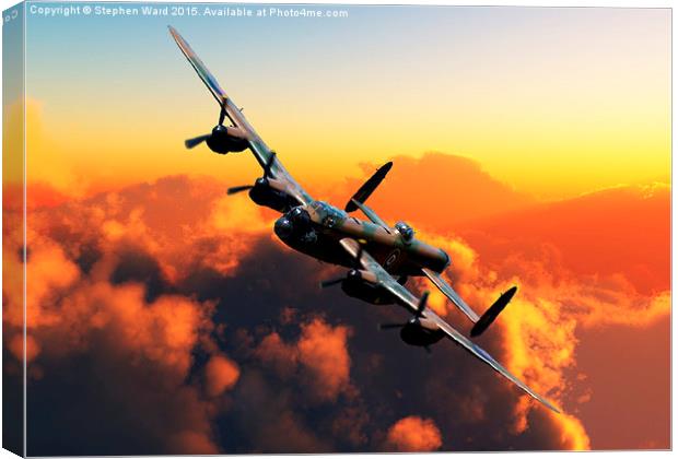  Banking Bomber Canvas Print by Stephen Ward