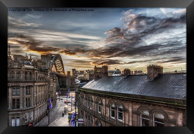  Sunrise at the Quayside, Newcastle Upon Tyne Framed Print by Tom Hibberd