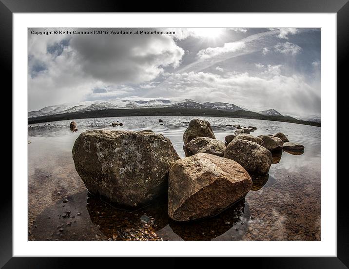  Loch Morlich near Aviemore, Scotland Framed Mounted Print by Keith Campbell