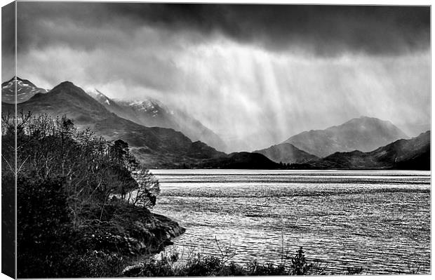  Stormy Loch Duich Canvas Print by Jacqi Elmslie