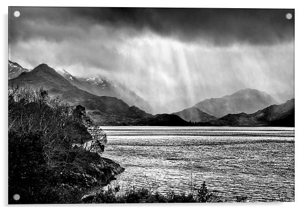  Stormy Loch Duich Acrylic by Jacqi Elmslie