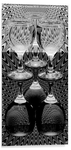  B&W Optical Illusion  Acrylic by Lady Debra Bowers L.R.P.S