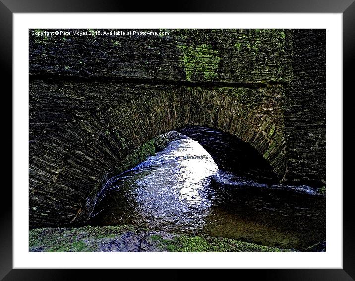  Water under the Bridge Framed Mounted Print by Pete Moyes