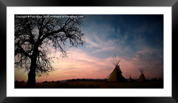  The Camp Framed Mounted Print by Paul Mays