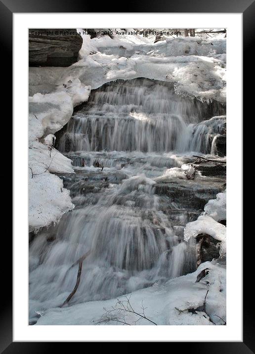  Spring Thaw Framed Mounted Print by Rebecca Hansen