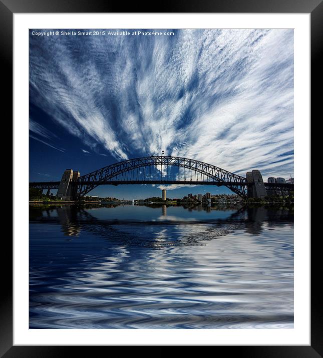  Sydney Harbour Bridge Framed Mounted Print by Sheila Smart