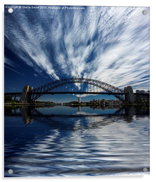  Sydney Harbour Bridge Acrylic by Sheila Smart