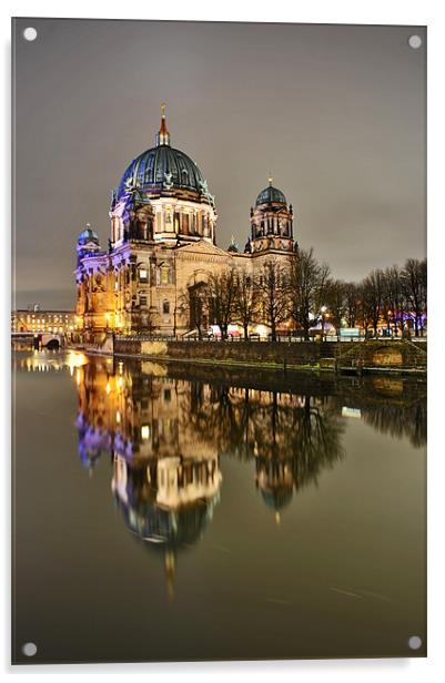 City Lights: Berlin part II Acrylic by Sebastian Wuttke