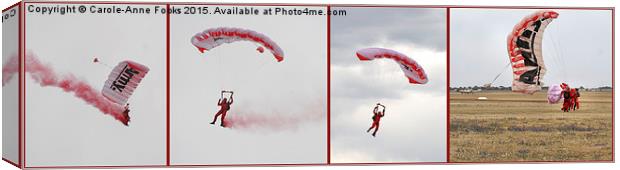  Army Red Beret Parachute Team Member Canvas Print by Carole-Anne Fooks