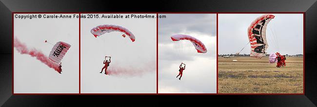  Army Red Beret Parachute Team Member Framed Print by Carole-Anne Fooks
