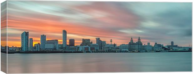  Liverpool Waterfront Canvas Print by Jed Pearson