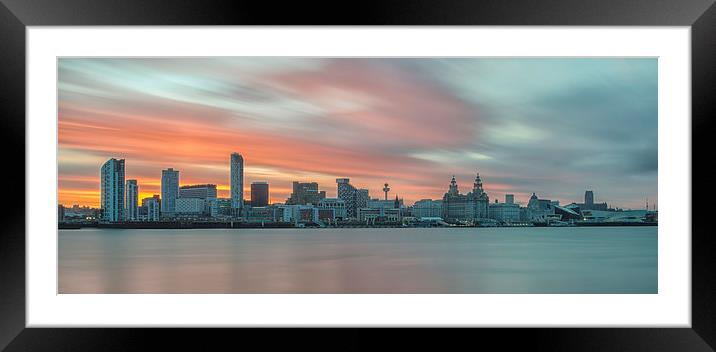  Liverpool Waterfront Framed Mounted Print by Jed Pearson