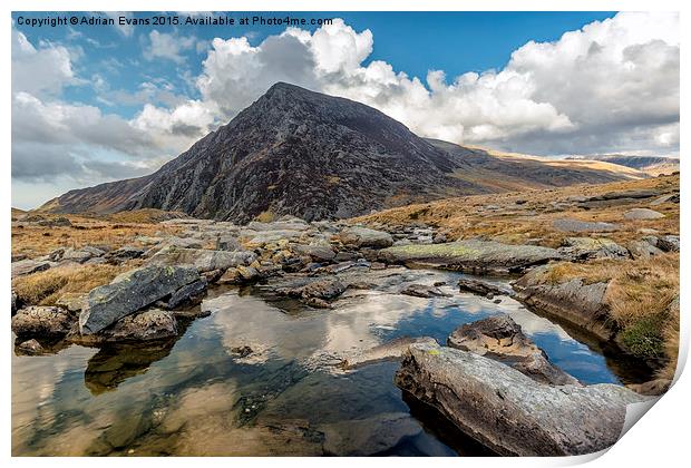 Pen Yr Ole Wen Print by Adrian Evans