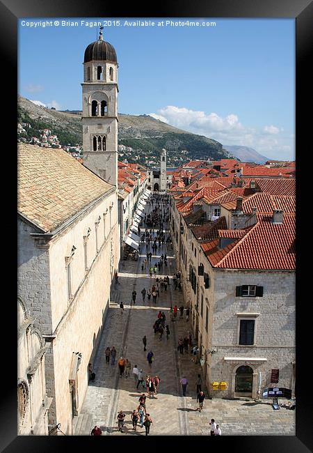  Dubrovnik Framed Print by Brian Fagan