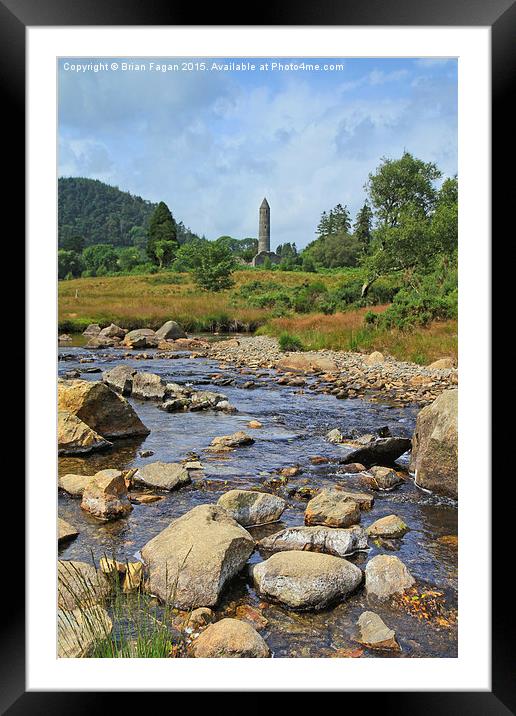  Glendalough Framed Mounted Print by Brian Fagan