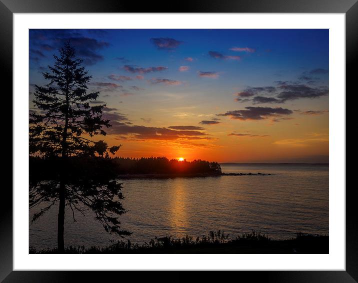 Charlos Cove Sunrise, Guysborough, Nova Scotia, Ca Framed Mounted Print by Mark Llewellyn