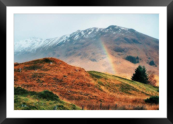 cluanie rainbow Framed Mounted Print by dale rys (LP)