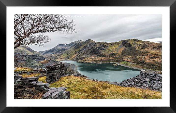 Mountains of Snowdonia Framed Mounted Print by Adrian Evans