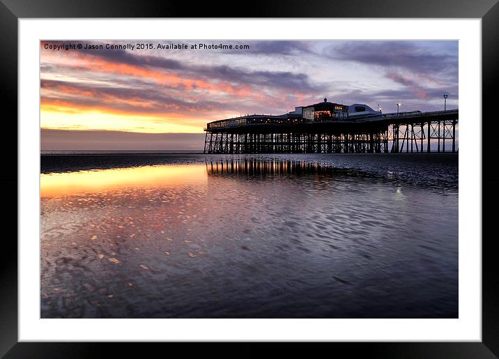  North Pier Sunset Framed Mounted Print by Jason Connolly