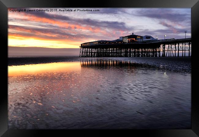  North Pier Sunset Framed Print by Jason Connolly