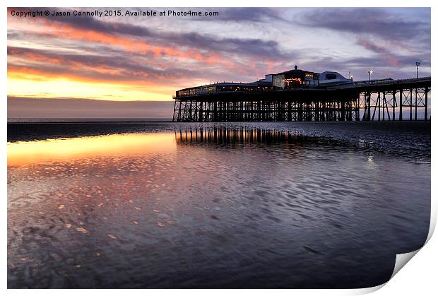  North Pier Sunset Print by Jason Connolly