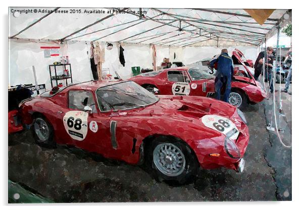  Bizzarini Stradale Acrylic by Adrian Beese