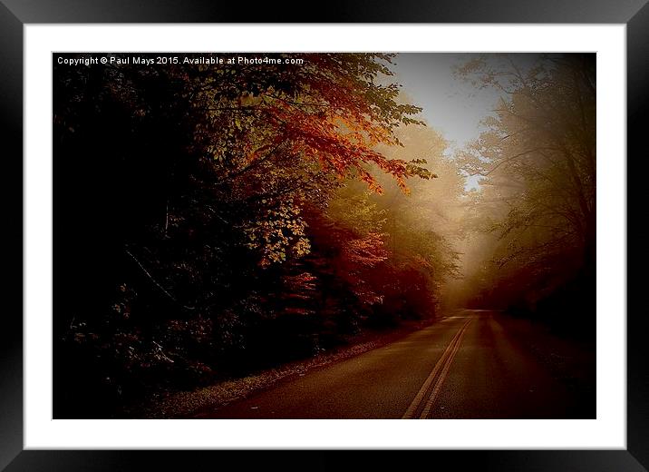  The High Road Framed Mounted Print by Paul Mays