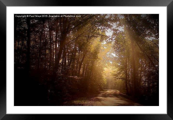  The Low Road Framed Mounted Print by Paul Mays