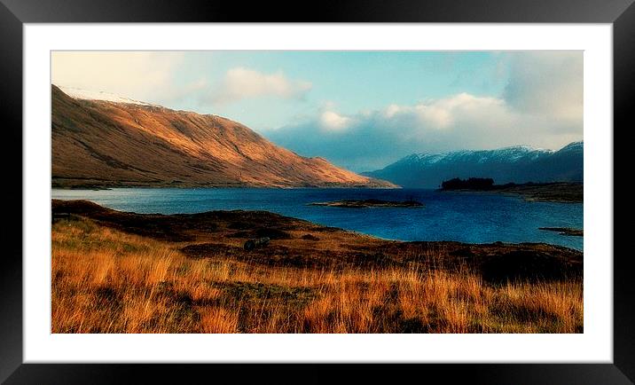  loch cluanie  Framed Mounted Print by dale rys (LP)