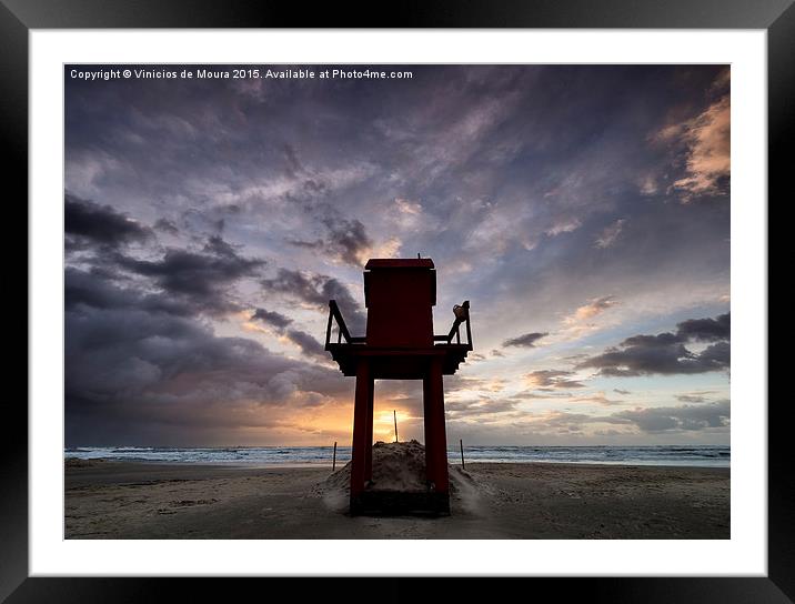 Lifeguard View Framed Mounted Print by Vinicios de Moura
