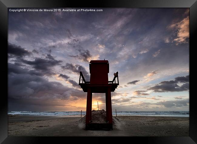 Lifeguard View Framed Print by Vinicios de Moura