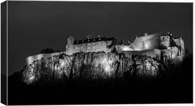  Stirling Castle At Night. Canvas Print by Tommy Dickson
