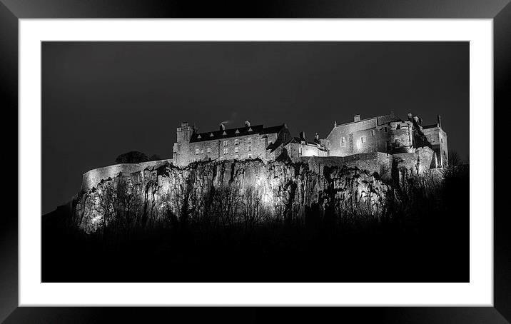  Stirling Castle At Night. Framed Mounted Print by Tommy Dickson