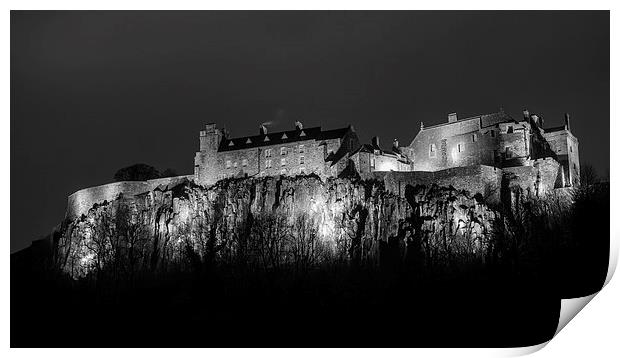  Stirling Castle At Night. Print by Tommy Dickson