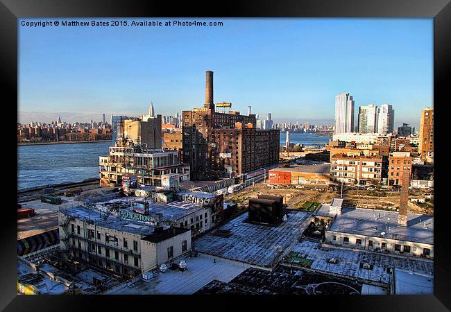 Abandoned Brooklyn Yard Framed Print by Matthew Bates