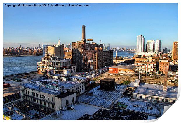 Abandoned Brooklyn Yard Print by Matthew Bates