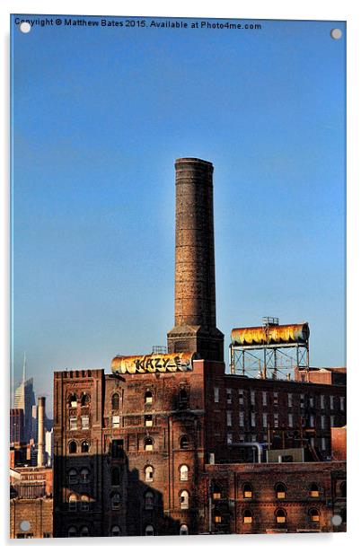 Brooklyn Chimney Acrylic by Matthew Bates