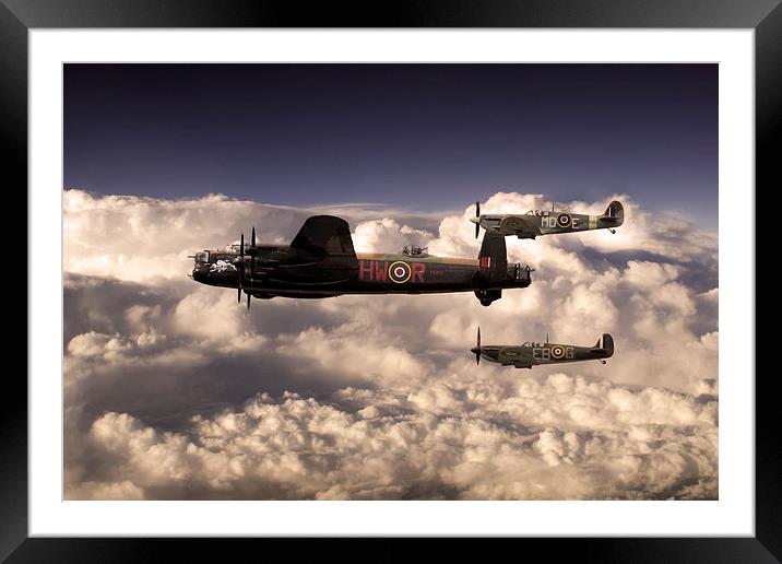 Flying With Legends  Framed Mounted Print by J Biggadike