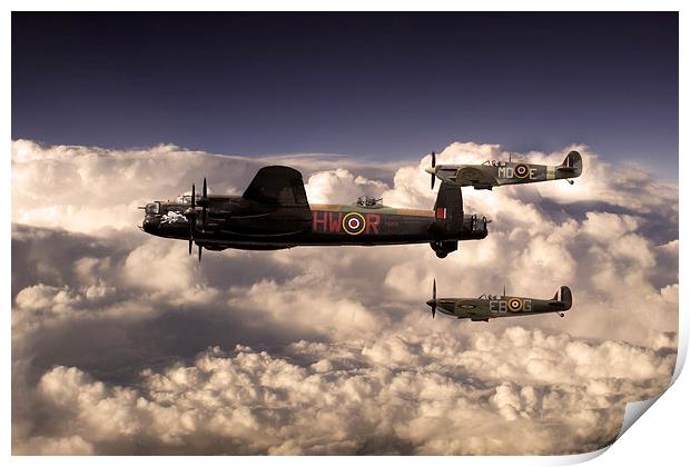 Flying With Legends  Print by J Biggadike