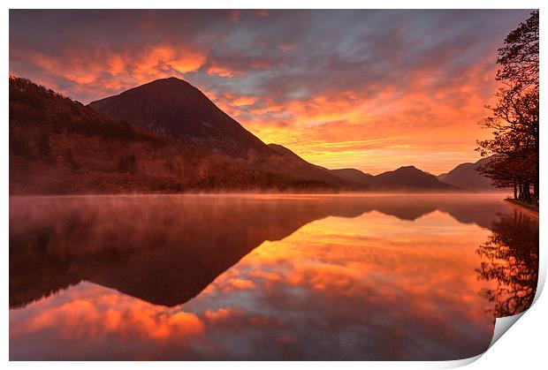 Crummock Water Sunrise   Print by Andrew Ray