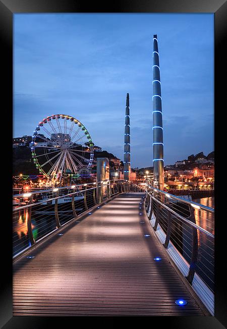 Millennium Bridge (Torquay) Framed Print by Andrew Ray