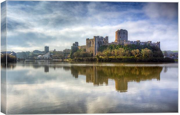 Pembroke Castle Canvas Print by Andrew Ray