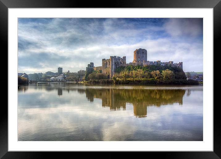 Pembroke Castle Framed Mounted Print by Andrew Ray
