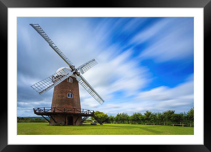 Wilton Windmill Framed Mounted Print by Andrew Ray
