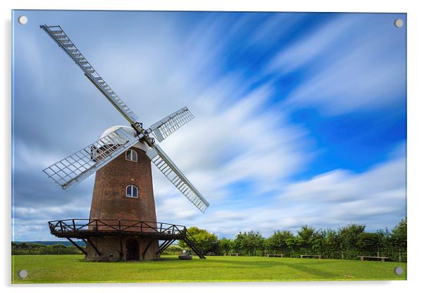 Wilton Windmill Acrylic by Andrew Ray