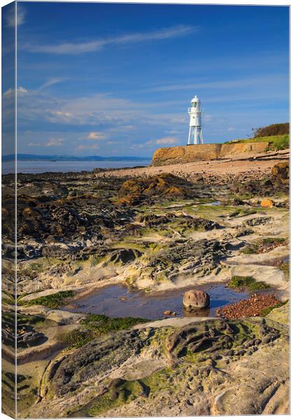 Black Nore Lighthouse Canvas Print by Andrew Ray