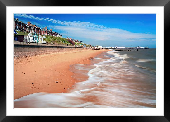 Towards Southwold Pier Framed Mounted Print by Andrew Ray