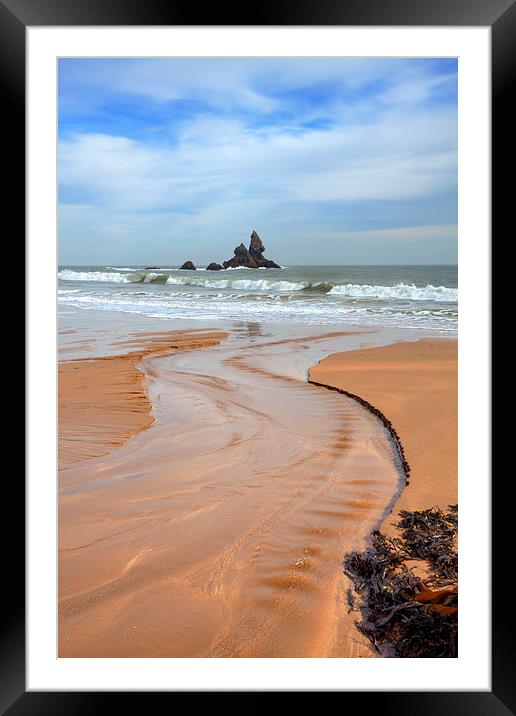 Broad Haven Beach Framed Mounted Print by Andrew Ray